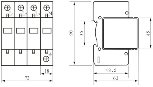 AJS-LY浪涌保护器(图2)